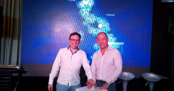 Globe's Peter Bithos and Ernest Cu