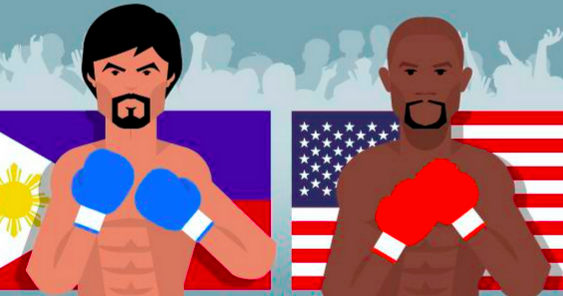Mayweather Jr. may have won, but based on Google data, both were clear champions online.
