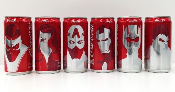 The Avengers showed up on Coca-Cola cans