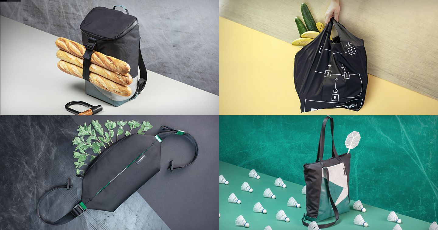 FREITAG introduces lightweight accessories made of recycled plastic bottles