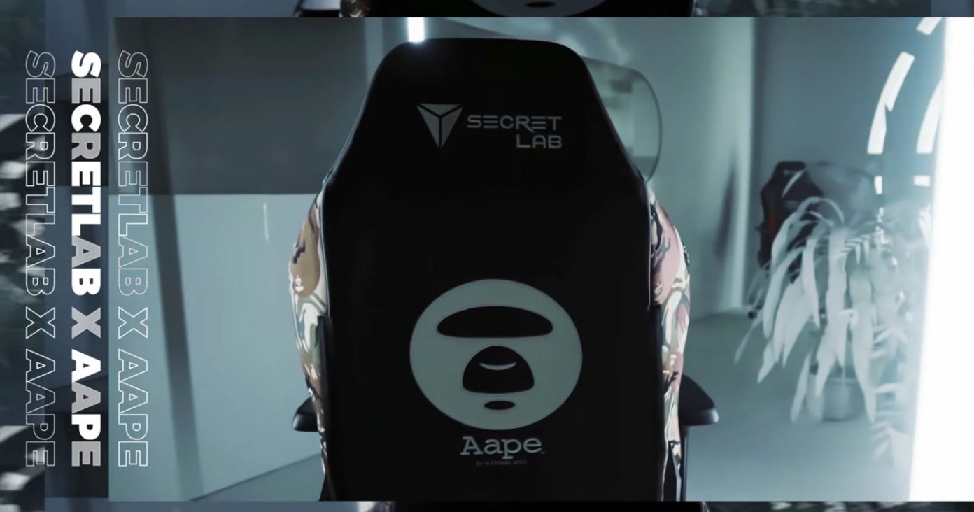 Design Secretlab and AAPE BY *A BATHING APE® drop camoheavy limited edition designer chair