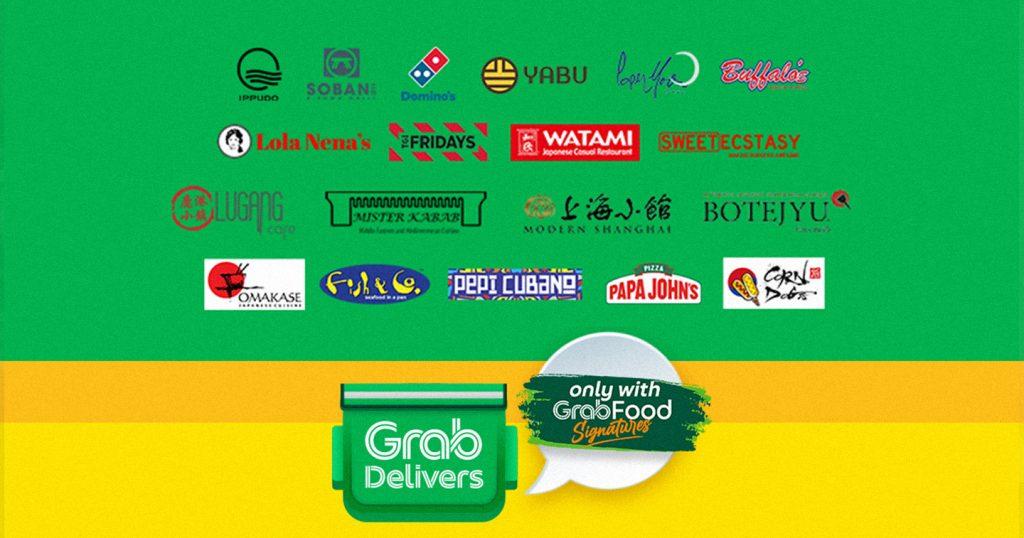 Brand & Business Grab announces new batch of restaurants added to the
