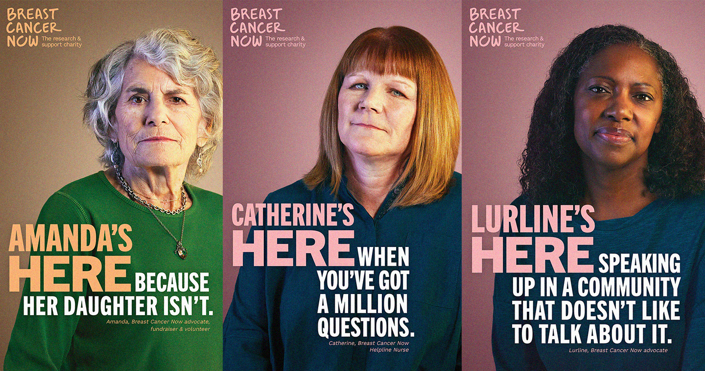 Campaign Spotlight: Breast Cancer Now showcases the people to turn to with  new brand campaign 'We're Here' - adobo Magazine Online