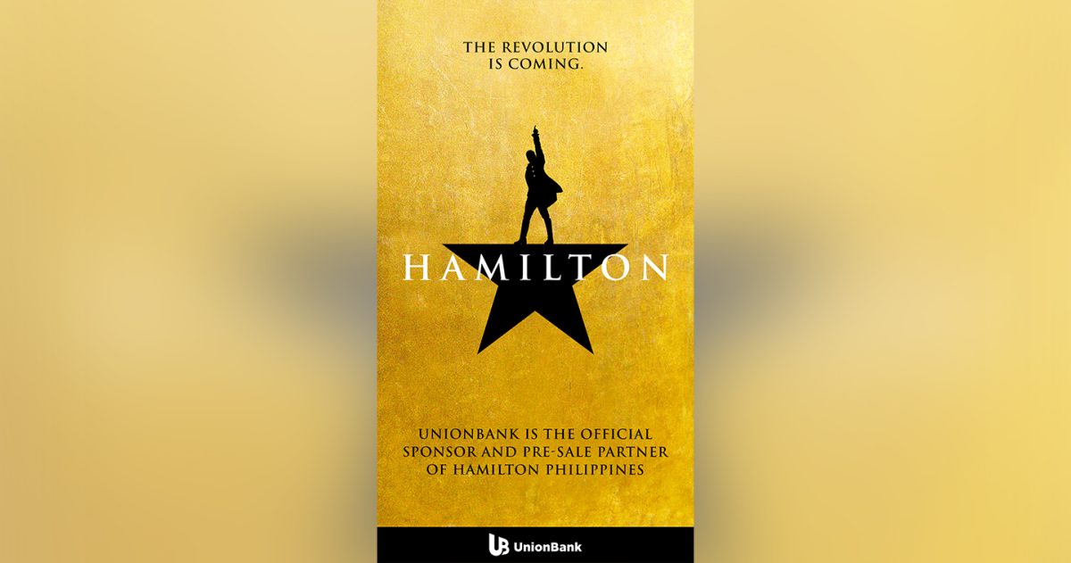 UnionBank cardholders get first dibs at Hamilton tickets in the
