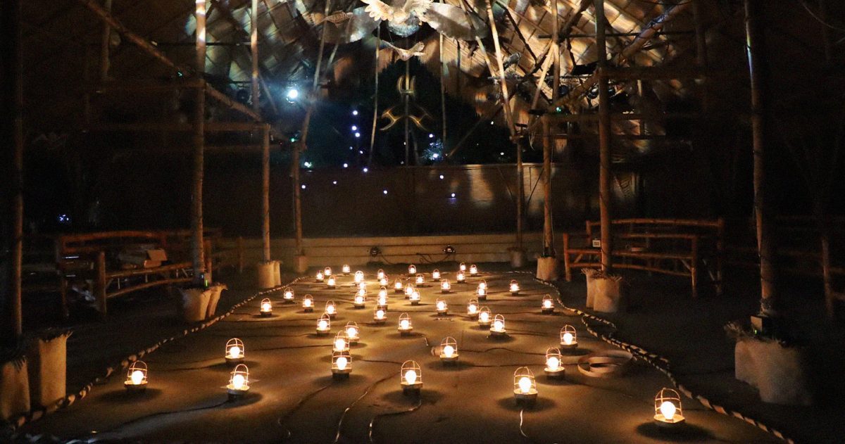 Cultural Center of the Philippines lights up for Earth Day