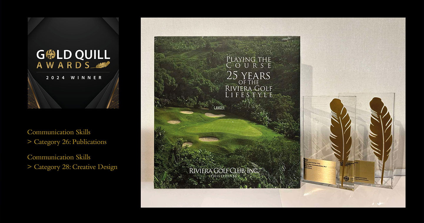 Riviera Golf Club and Media Wise return triumphant from the 2024 Gold Quill Awards HERO