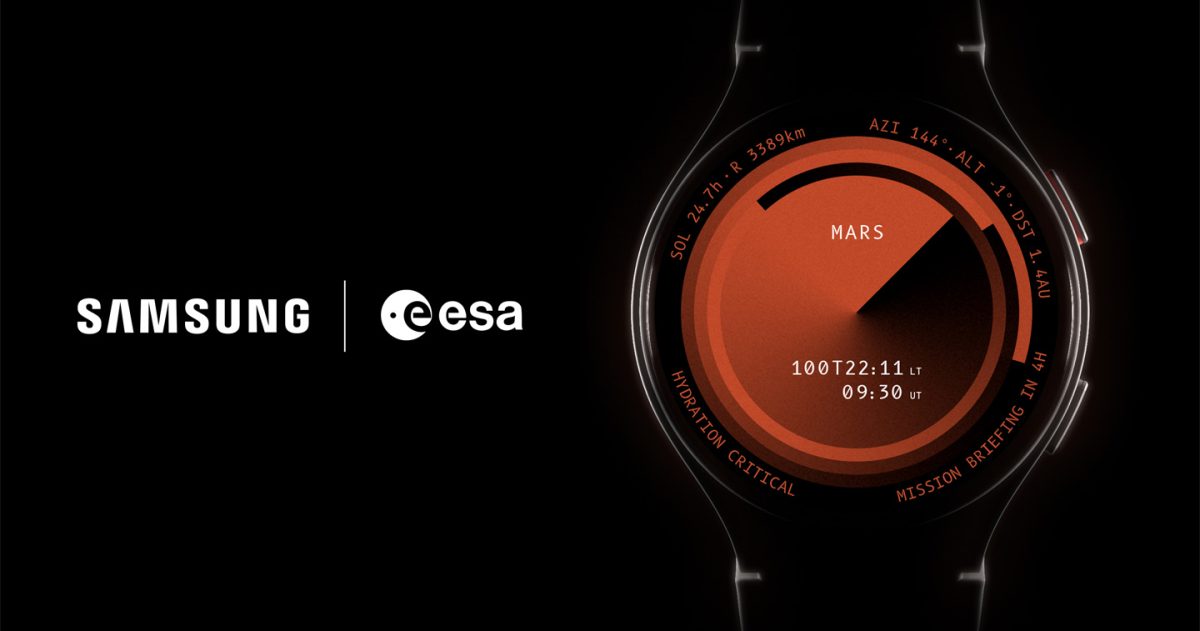 cooperation between esa and samsunggalaxy time samsung presents the first watch face for our solar system