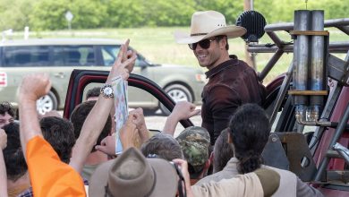 Glen Powell rides into the eye of the storm as tornado wrangler Tyler Owens HERO