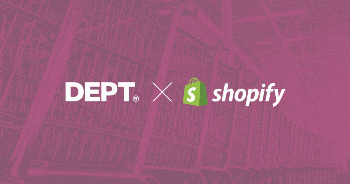 DEPT and Shopify partner hero