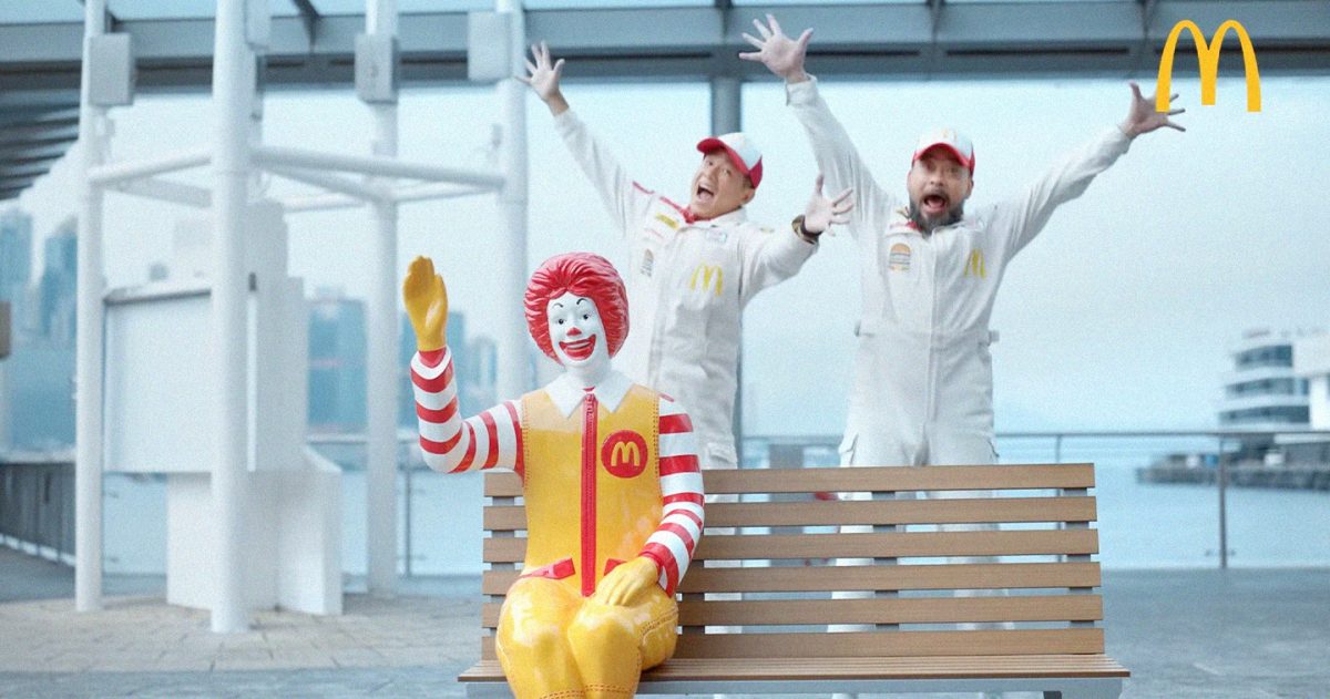 Iconic Ronald McDonald benches hero