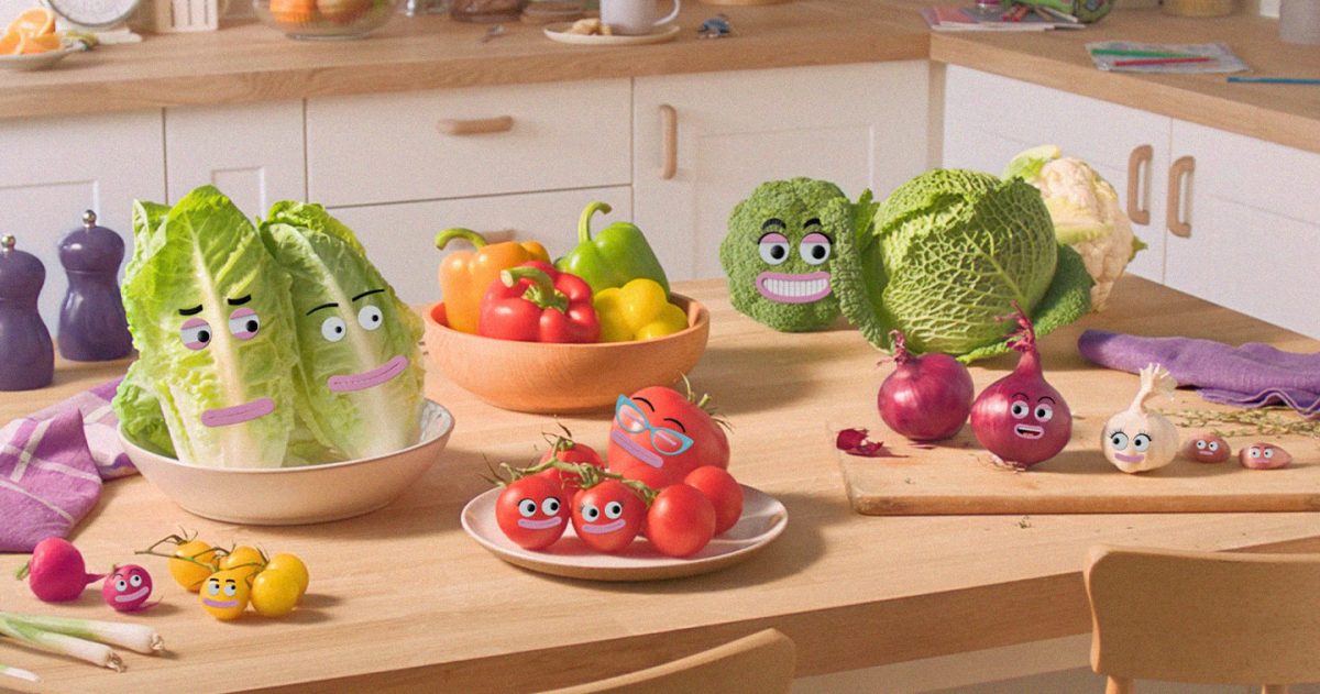 Ocado animated fruit campaign hero