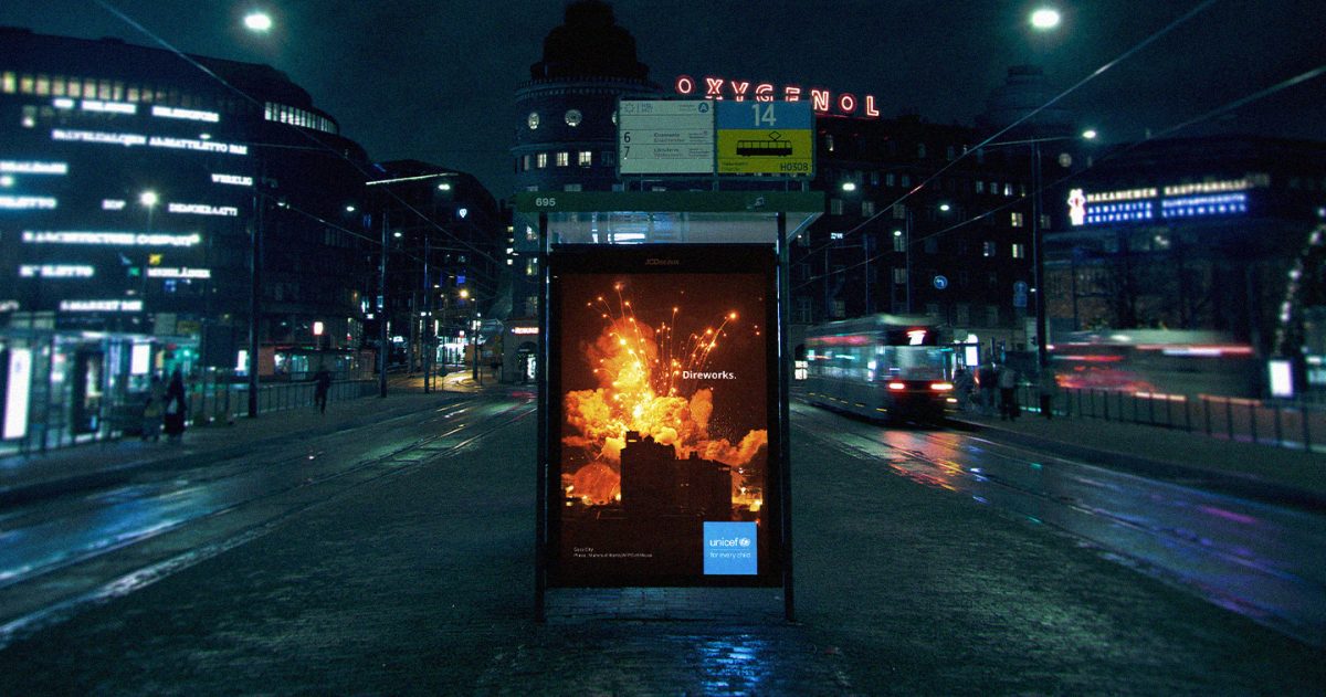 Unicef Finland shifts the focus on New Year fireworks hero